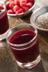 Jus de framboise à la graine de chia